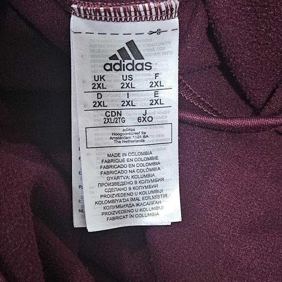 ADIDAS Men's Quarter-Zip High Neck Sweatshirt - Picture 7 of 9